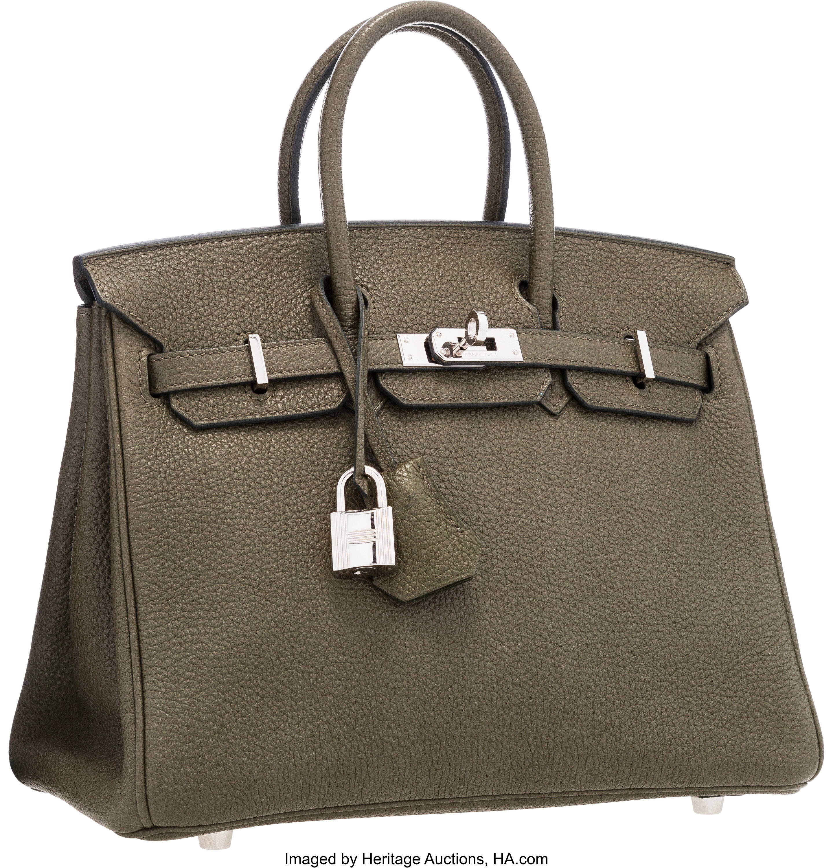 Hermes Birkin Bag Togo Leather Palladium Hardware In Brown