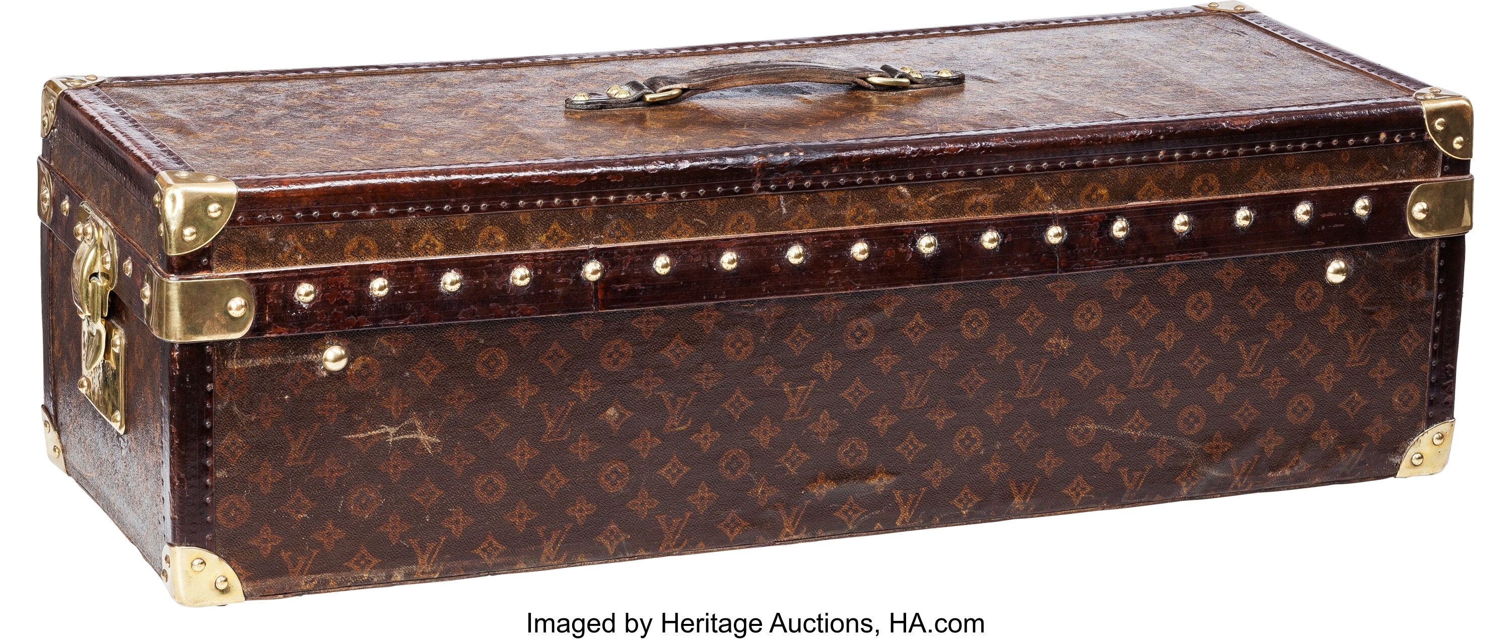 Louis Vuitton Vintage Monogram Canvas Alzer 65 Hardsided Trunk