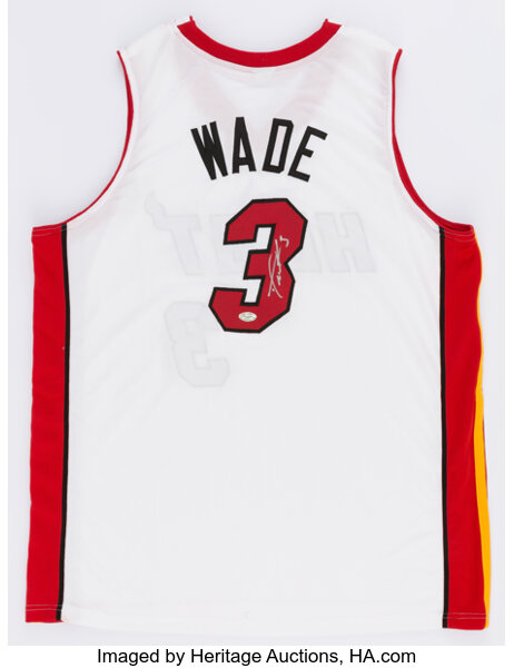Dwyane Wade Signed Jersey. Basketball Collectibles Uniforms, Lot #40162