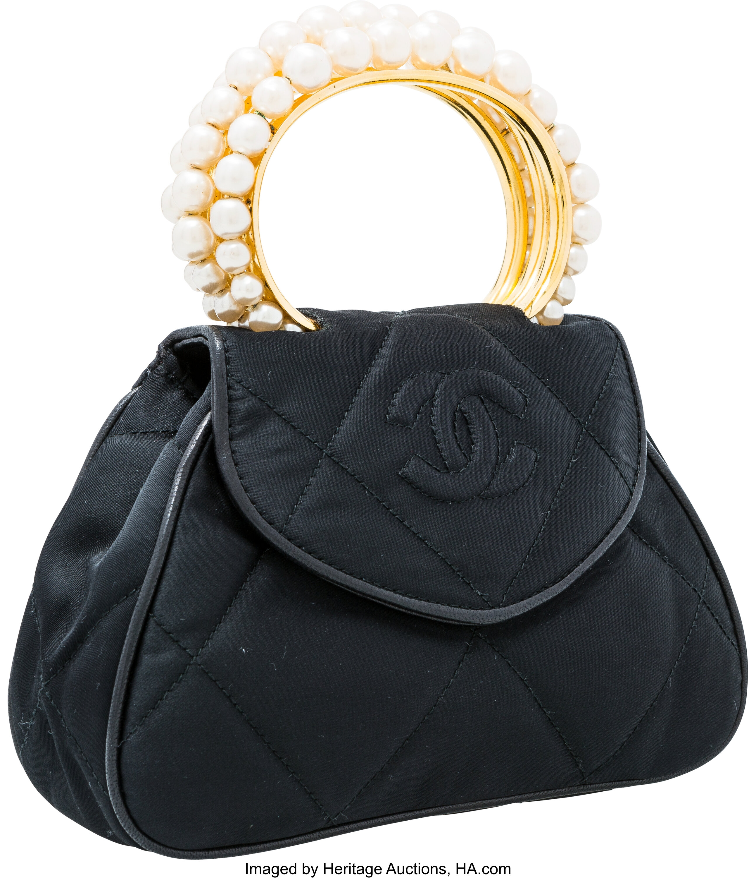 Chanel Black Quilted Flap Bag with Top Handle - BagButler