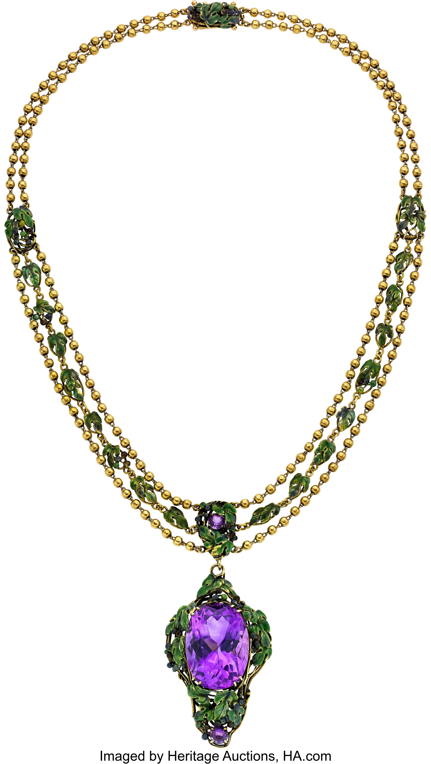 Jewelry News Network: Colorful Louis Comfort Tiffany Antique Jewelry Suite  Fetches $161,000 at Bonhams