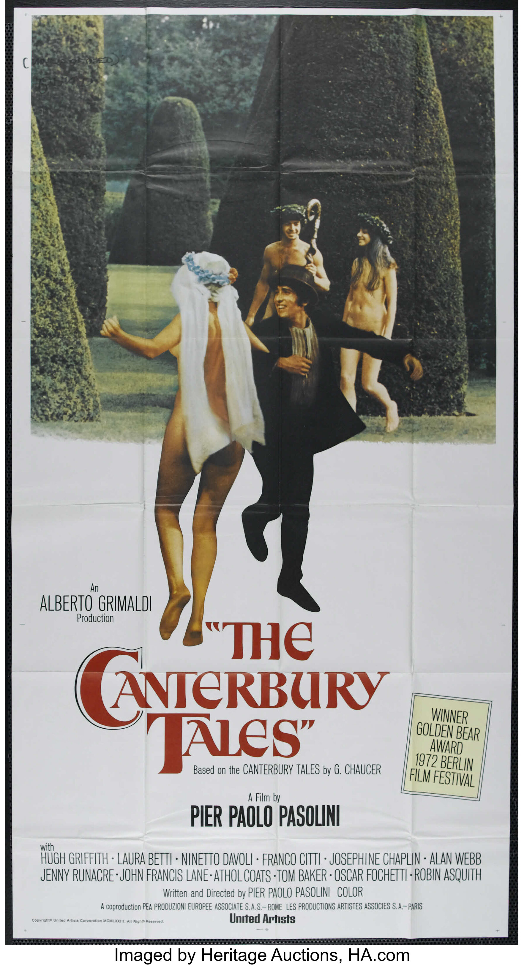Abigarrado derrochador Conejo The Canterbury Tales (United Artists, 1972). Three Sheet (41" X | Lot  #25031 | Heritage Auctions