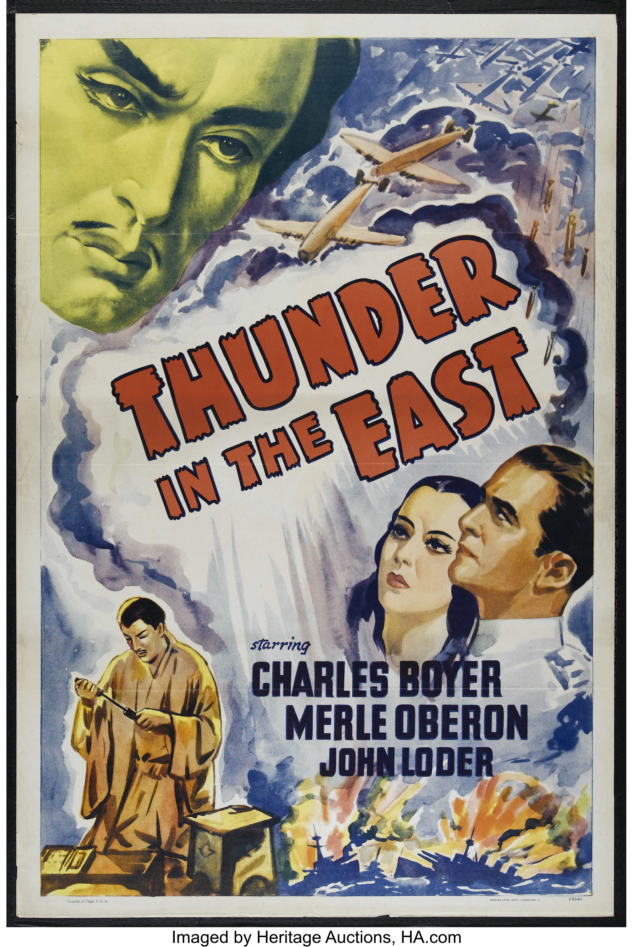 Thunder in the East (Leon Garganoff, 1934). One Sheet (27