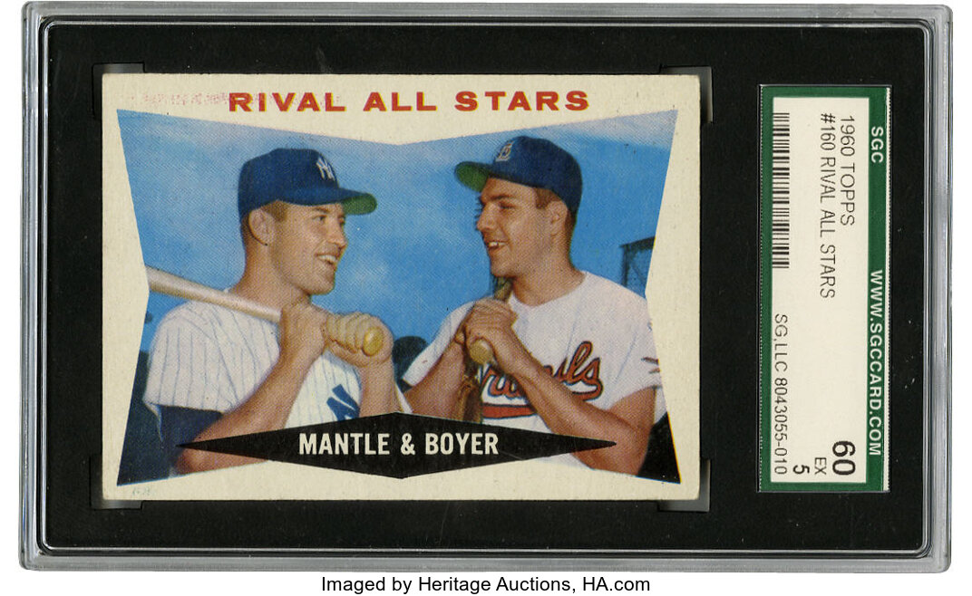 Topps Mantle 2024 & Boyer card