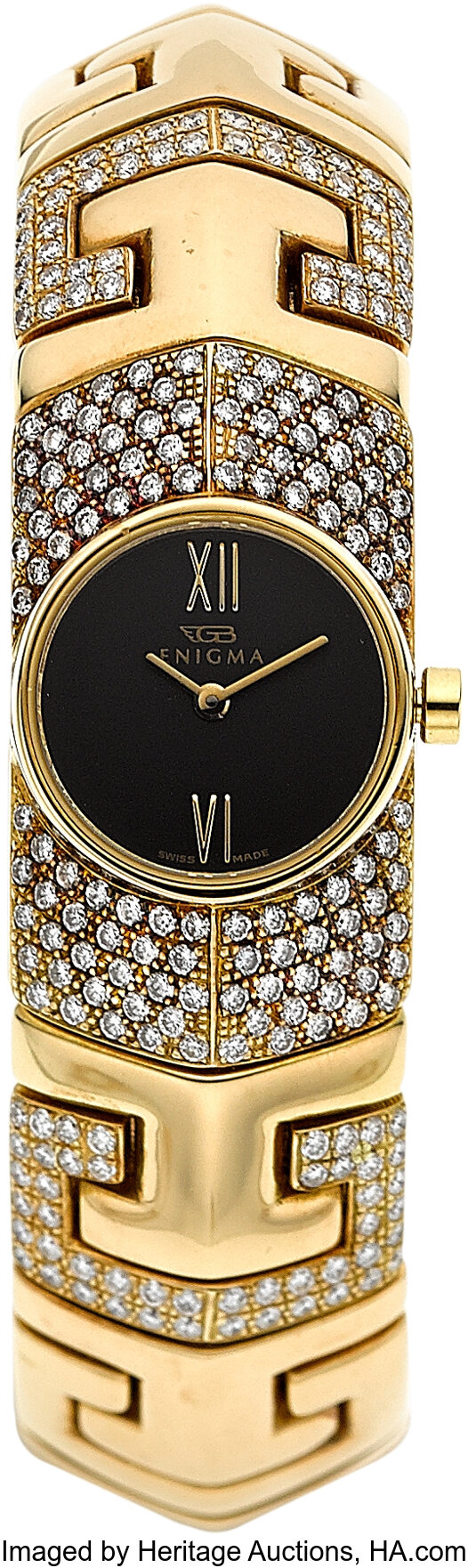 Gianni Bulgari Enigma, Lady's Diamond, Gold Wristwatch. ... Estate | Lot  #55115 | Heritage Auctions