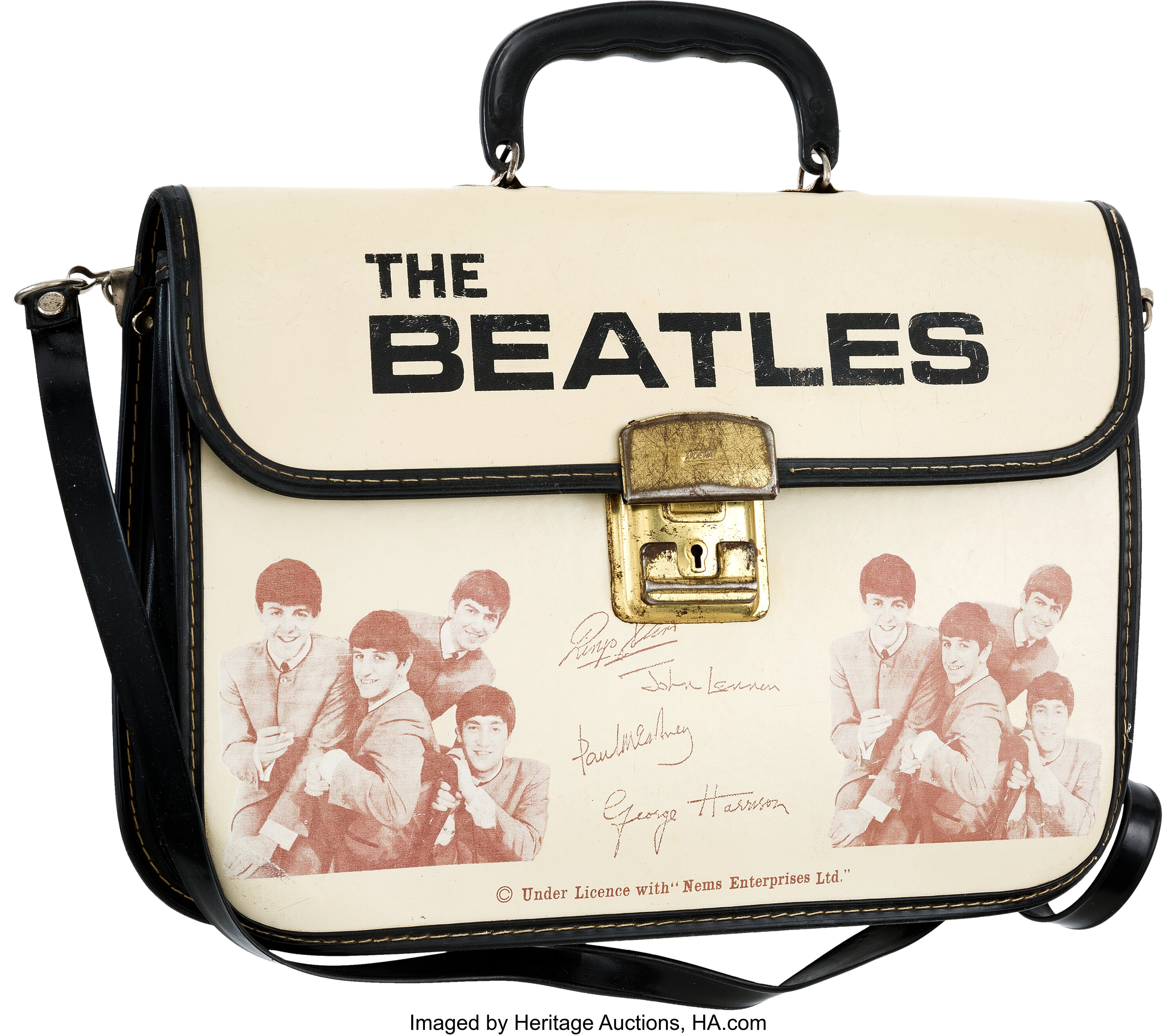 Beatles School Bag by Burnel Ltd. of Canada (NEMS, 1964).... Music