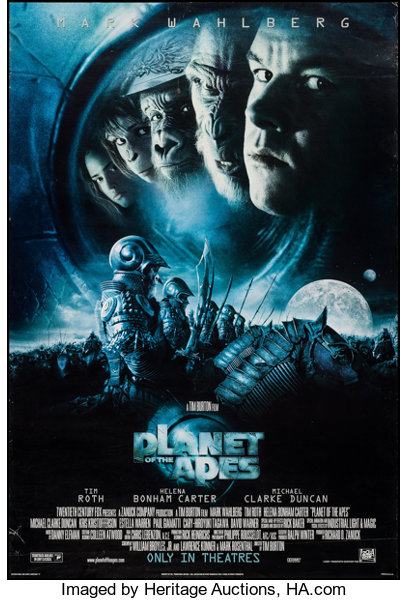 planet of the apes 2001 movie poster