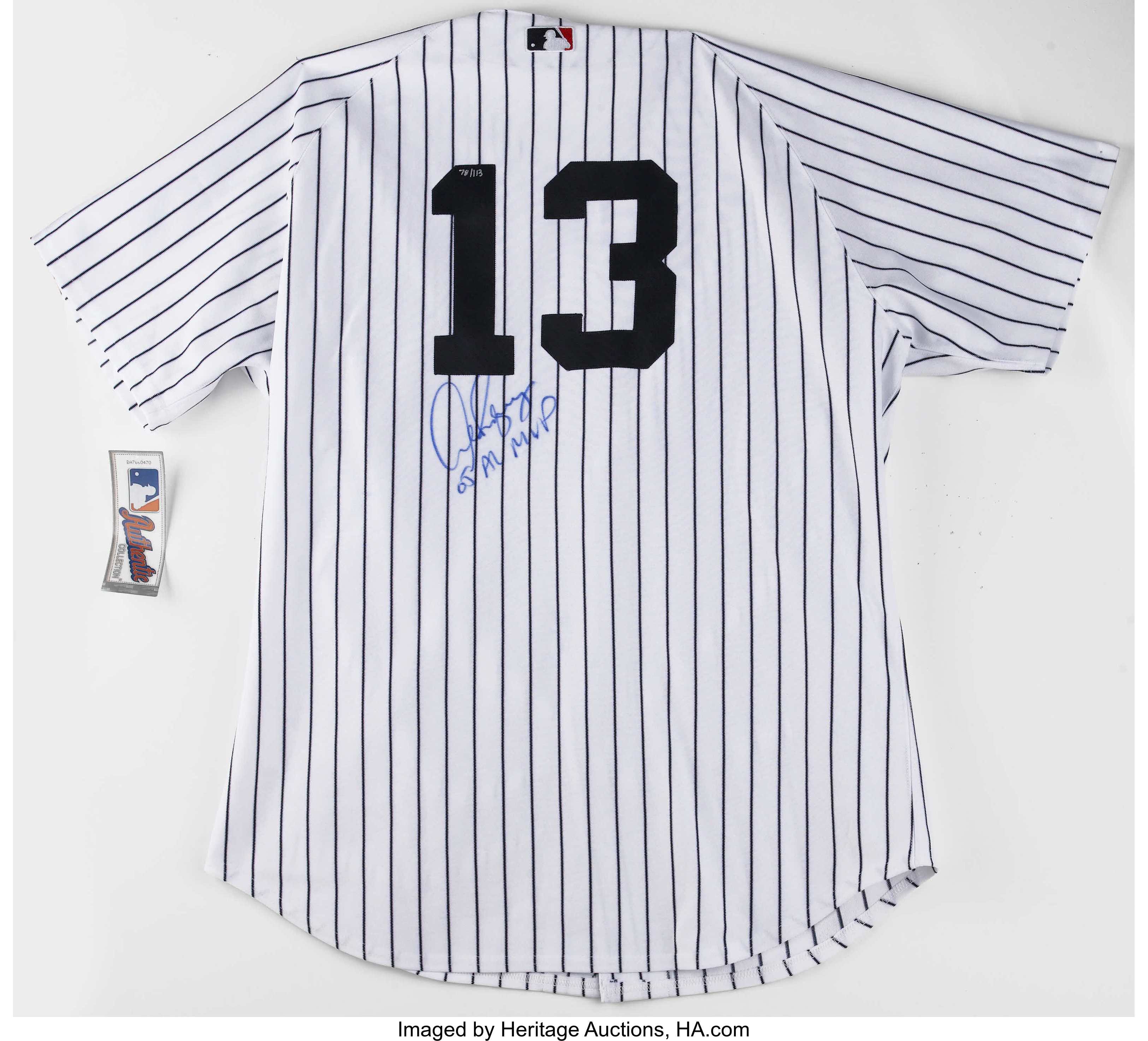 Alex Rodriguez Signed Jersey. A-Rod has dazzled fans from coast to