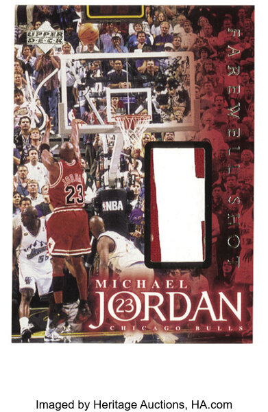99 Michael Jordan Farewell Shot Game Used Jersey - Michael Jordan