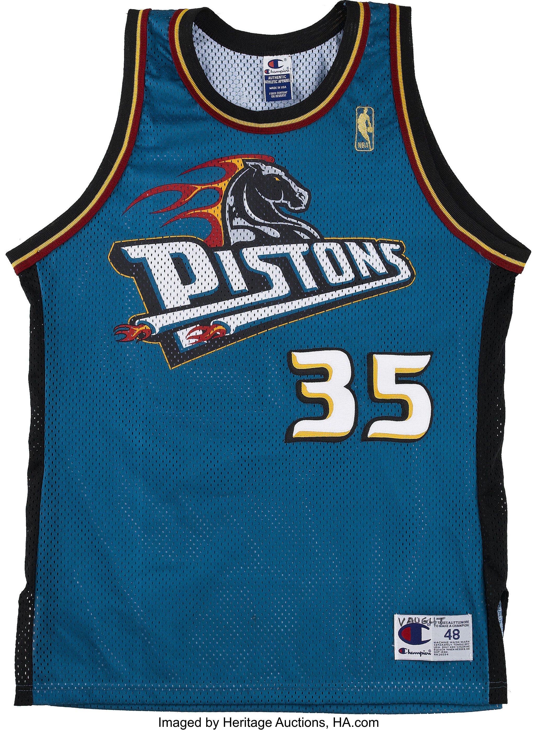 Detroit Pistons Fanatics Authentic Team-Issued Blue Don Life