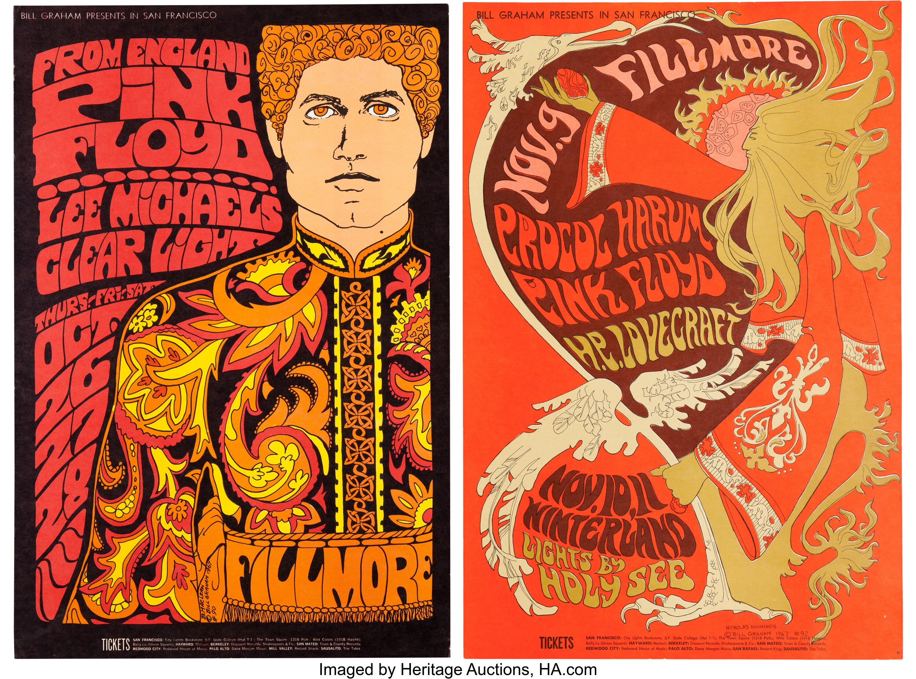 Pink Floyd 1967 concert poster