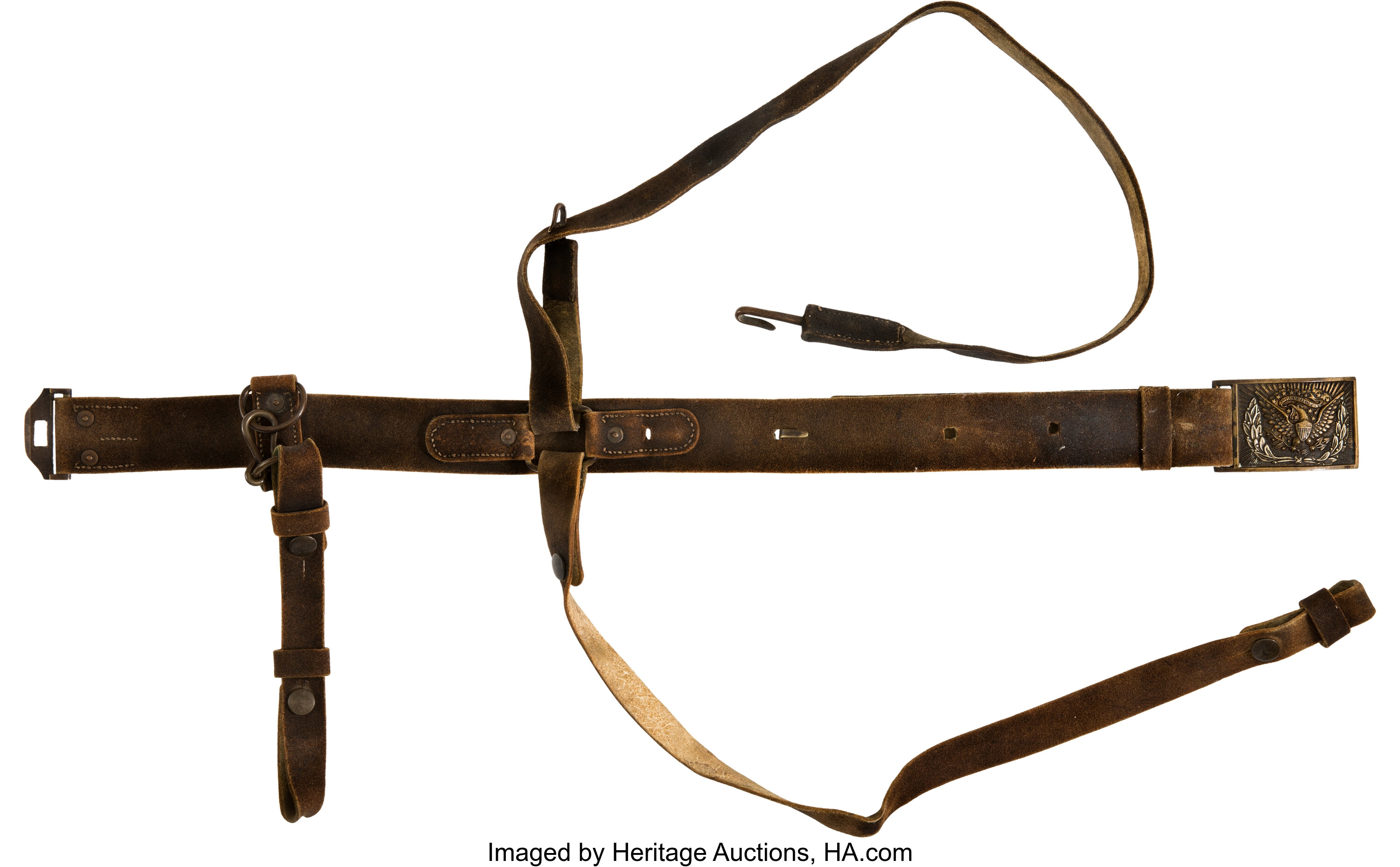 1851 BUFF SWORD BELT AND PLATE