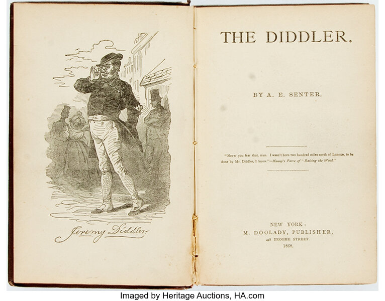 A E Senter The Diddler New York M Doolady 1868 First Lot Heritage Auctions