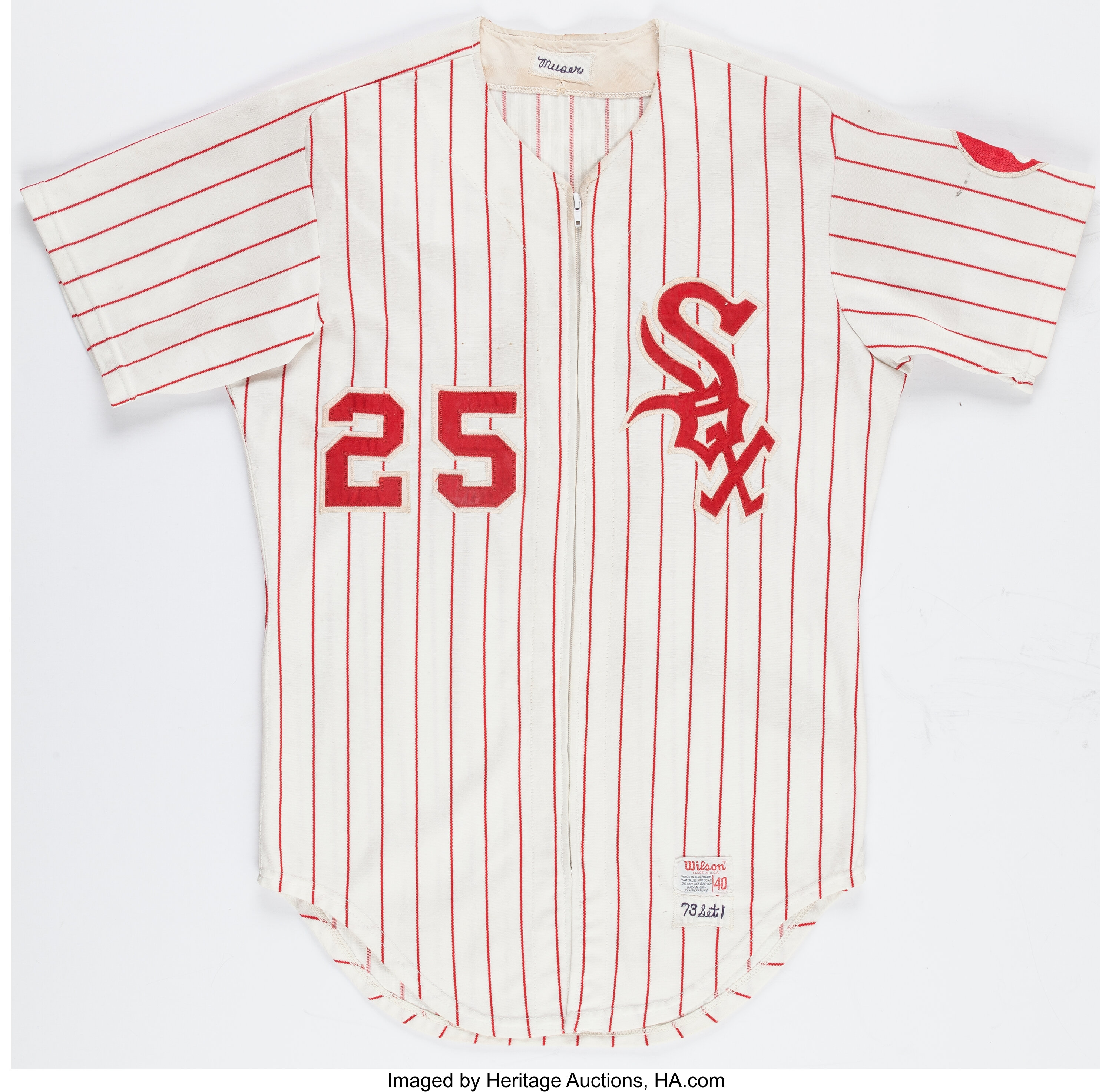 red and white white sox jersey