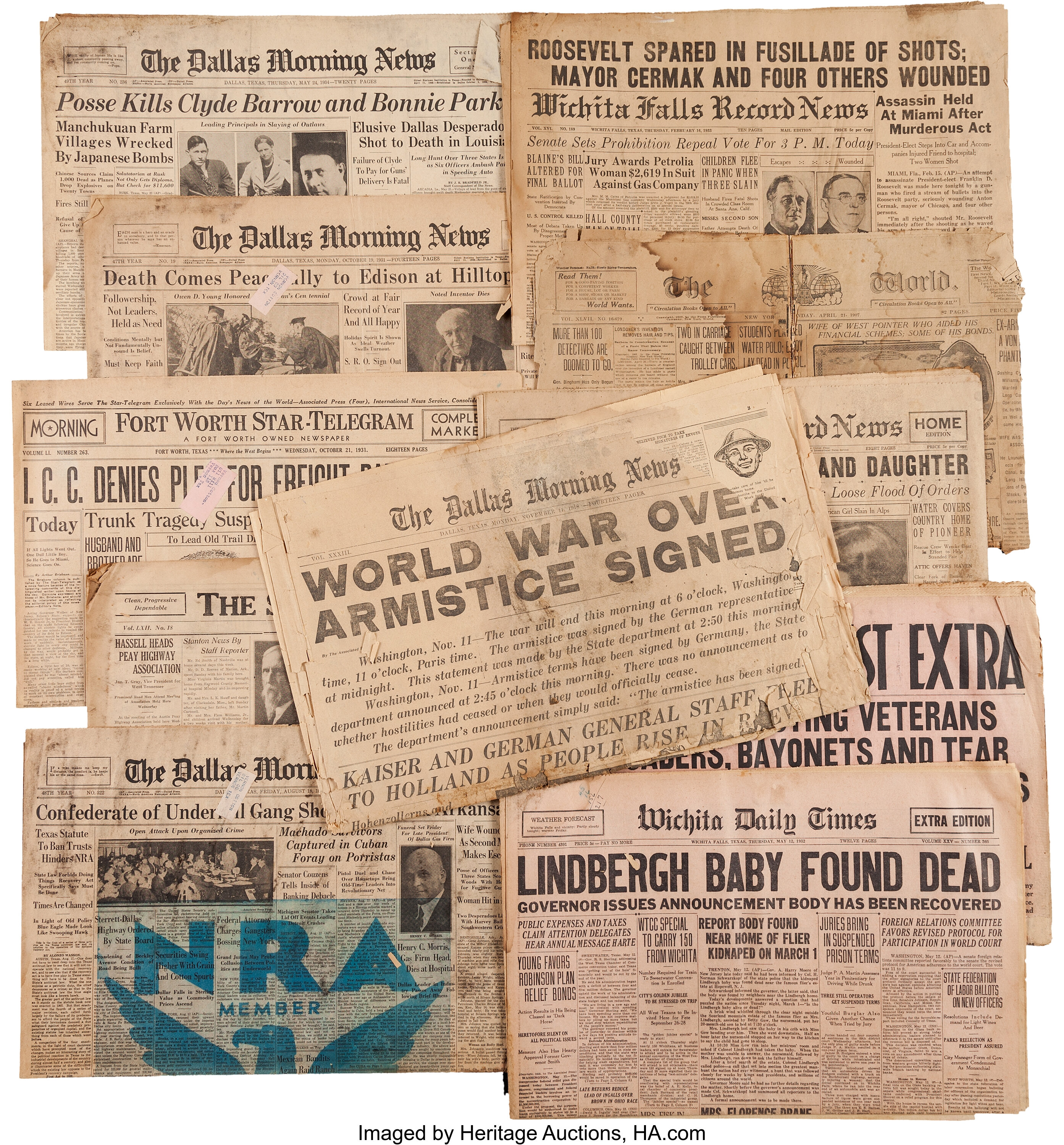 Collection of Vintage Newspapers... Miscellaneous Newspaper Lot