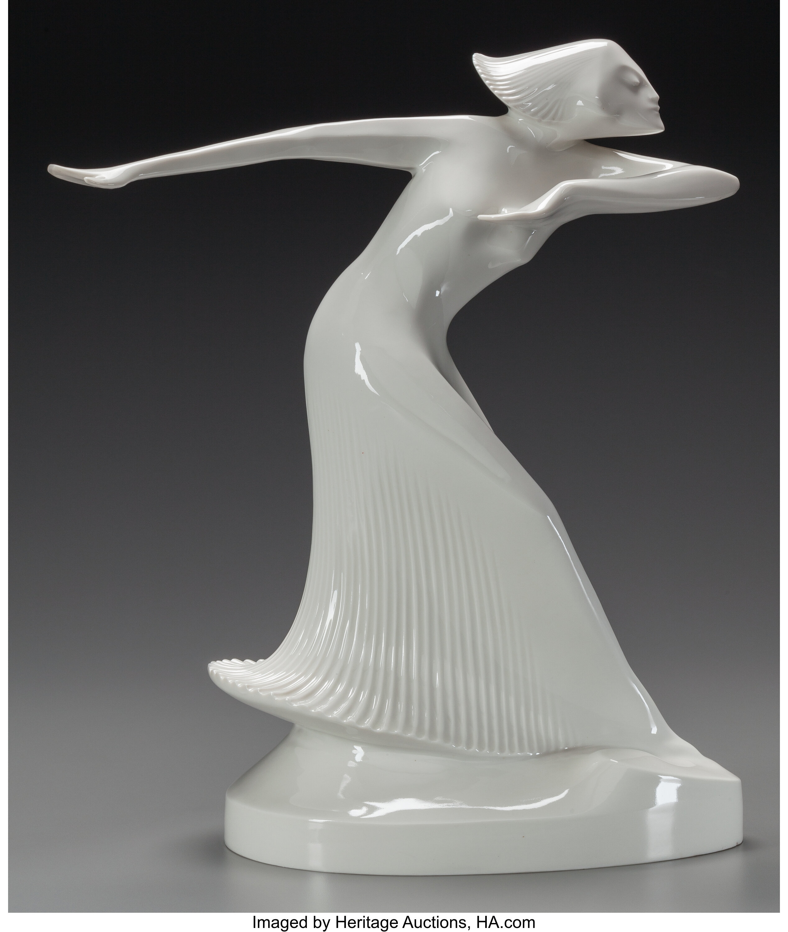 Rare And Fine Hutschenreuther Art Deco Porcelain Figure Of A Lot 62170 Heritage Auctions