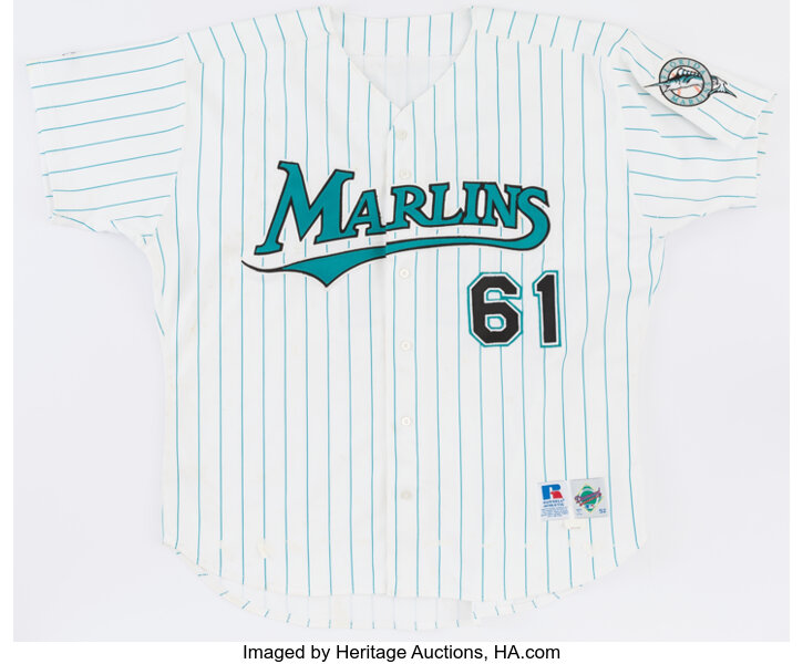 1998-99 Livan Hernandez Game Worn Florida Marlins Jersey. , Lot #42063