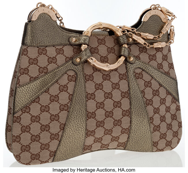 Sold at Auction: Gucci Small Hobo Shoulder Bag, in beige monogram