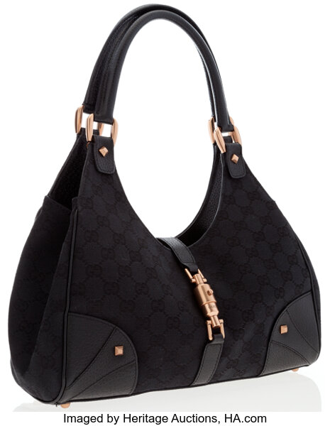 Gucci Black Canvas Bag - Ann's Fabulous Closeouts