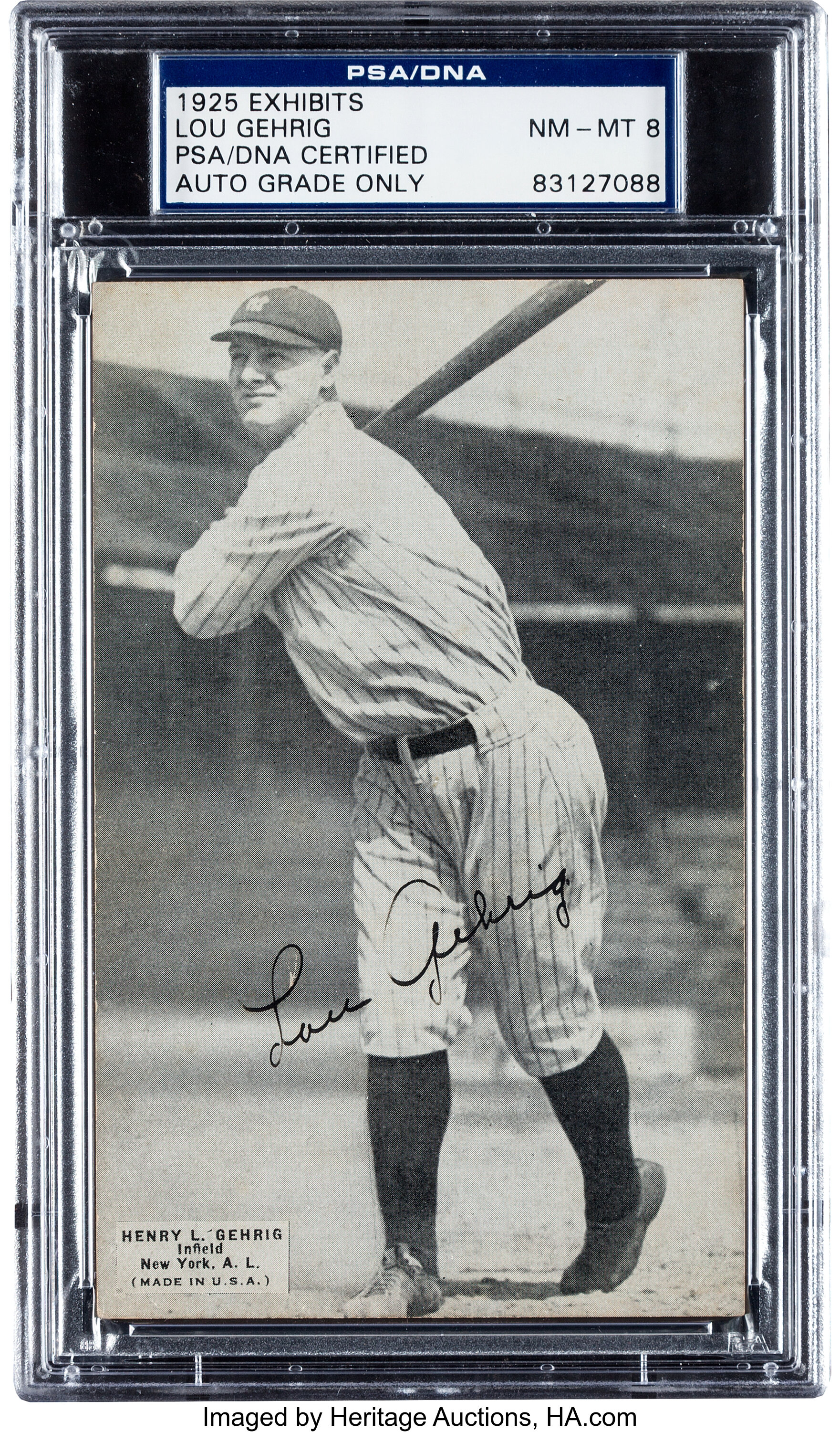 1923 Lou Gehrig Rookie Portrait - Possibly Earliest Yankees Photo PSA/DNA  Type 1 - SportsCare Physical Therapy