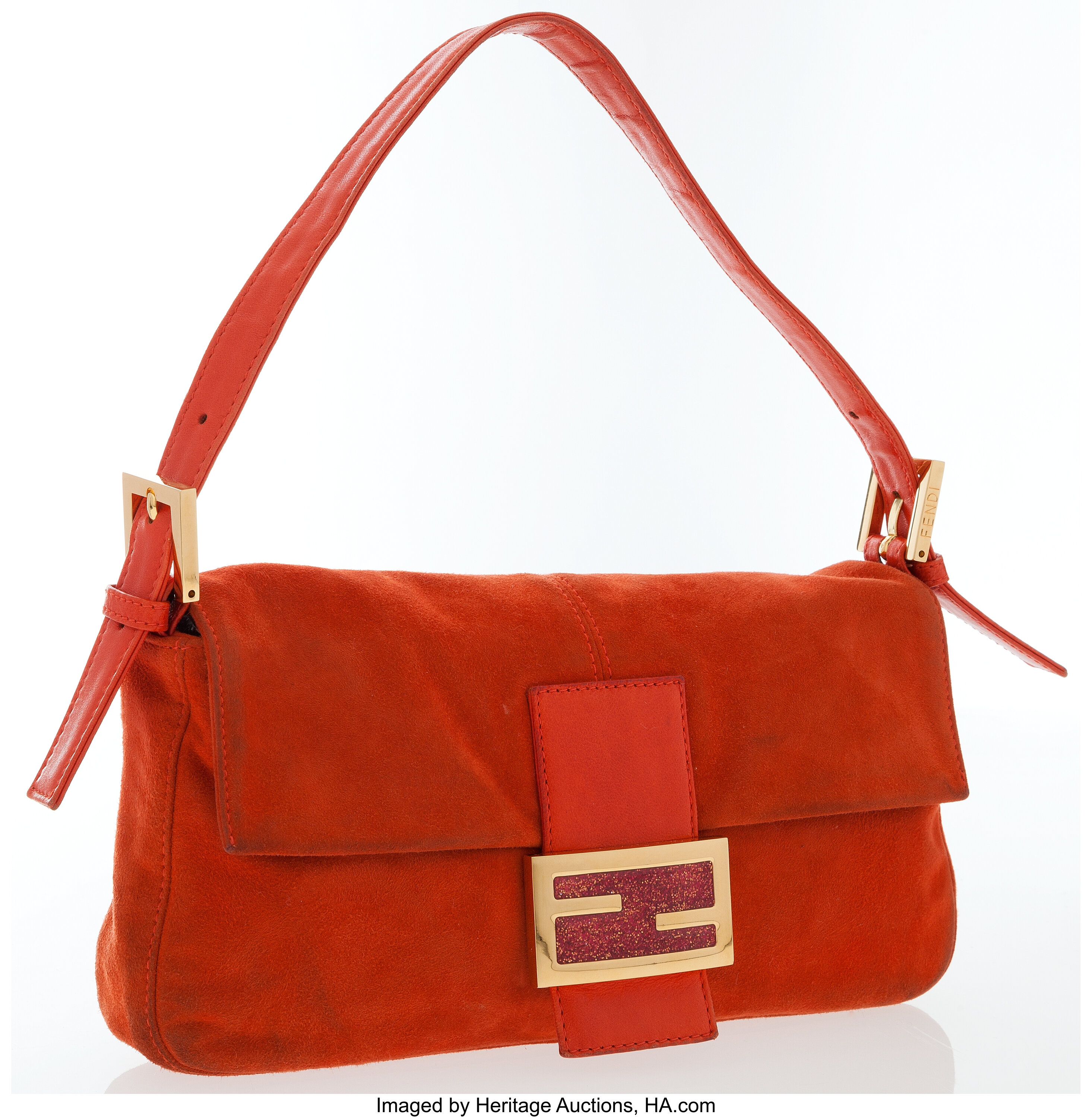 Fendi baguette clearance suede