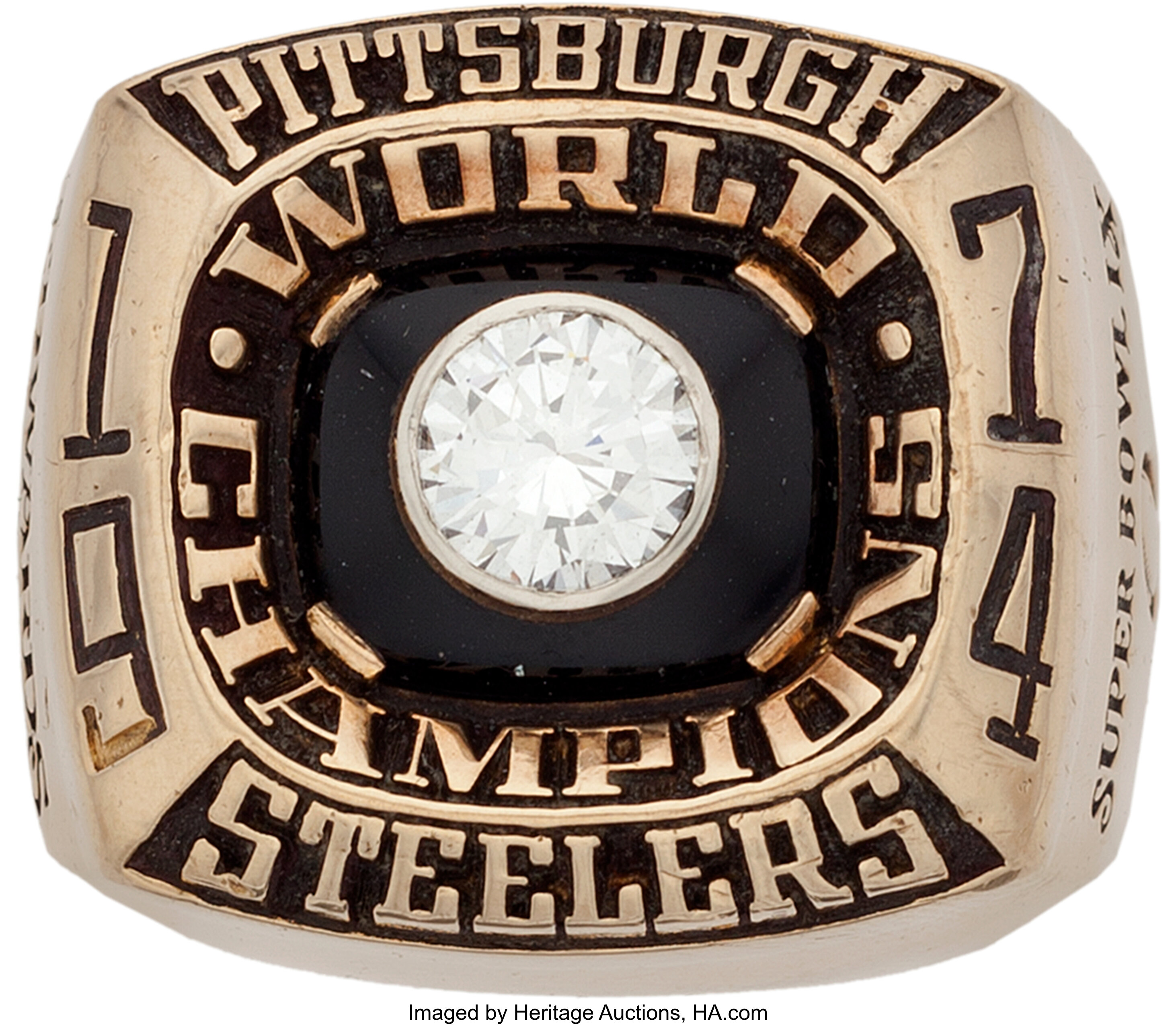 1974 Pittsburgh Steelers Super Bowl IX Championship Ring Presented ...