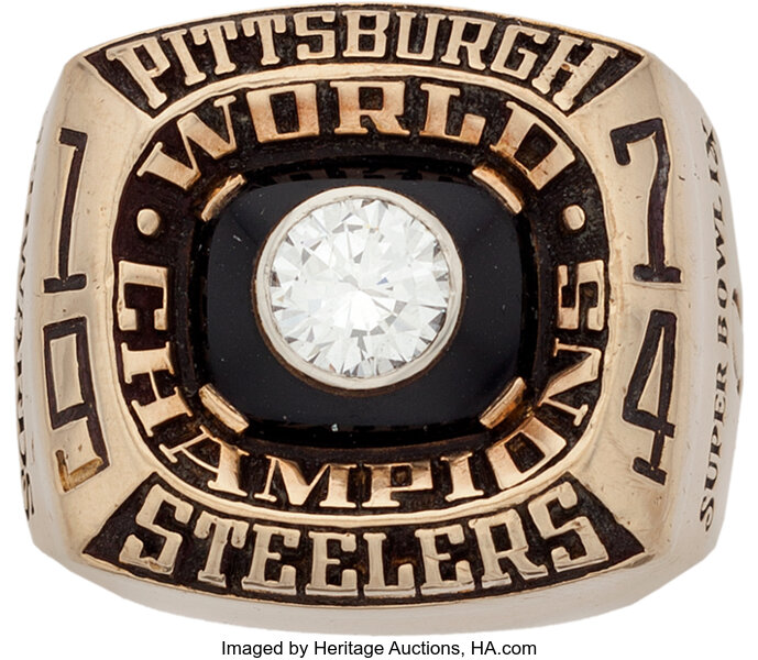 1974 Pittsburgh Steelers Super Bowl IX Championship Ring Presented, Lot  #80095