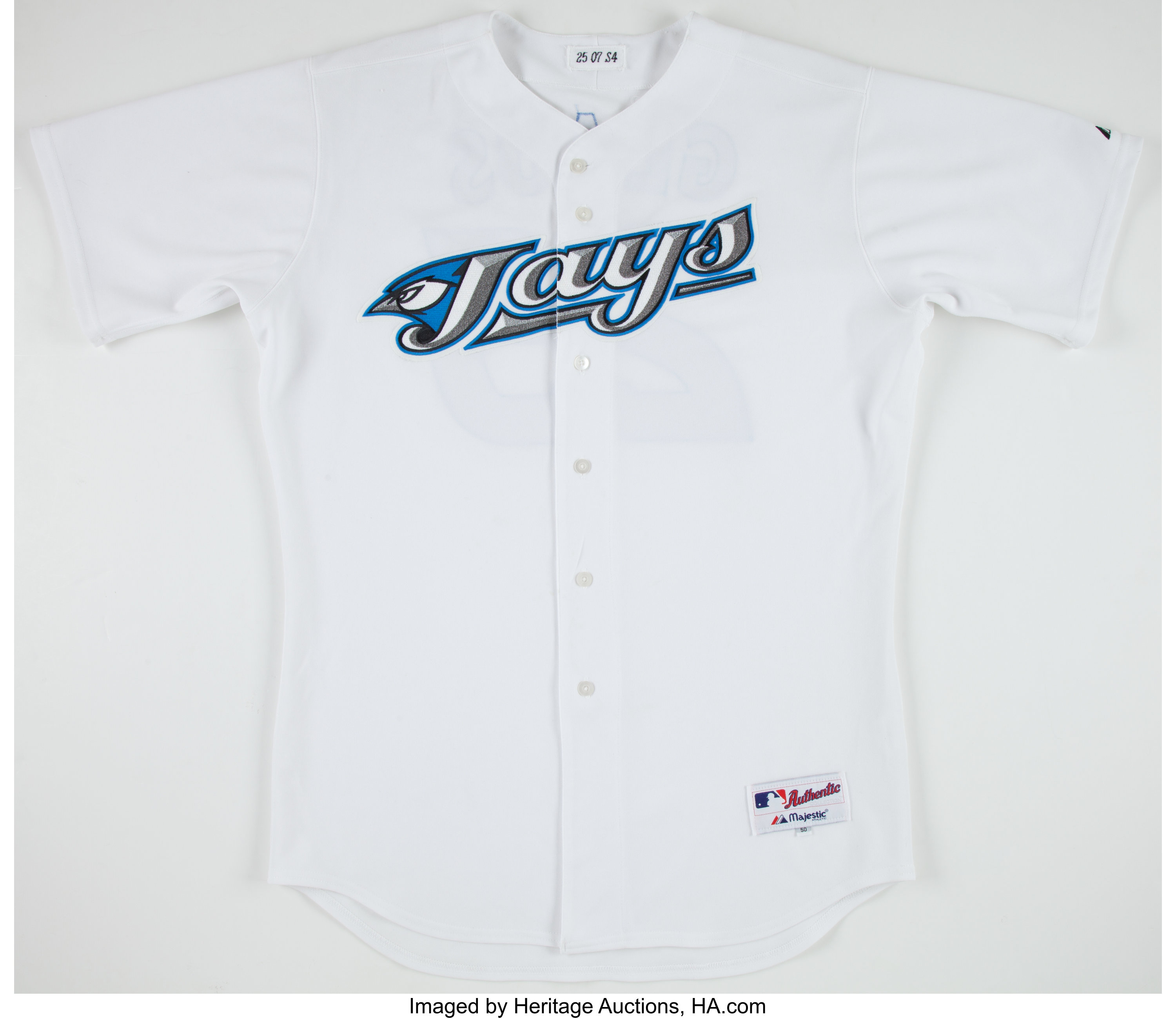 2007 Troy Glaus Game Worn Toronto Blue Jays Jersey.  Baseball
