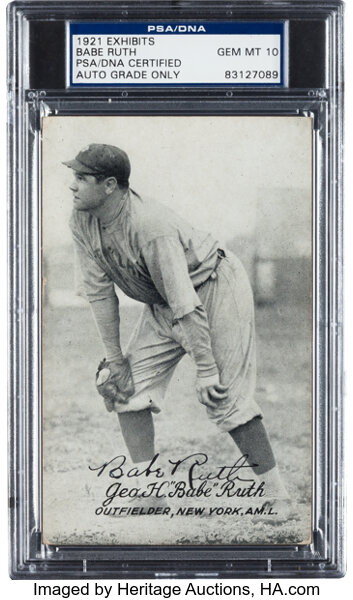 Sports Card Frame for YOUR PSA Babe Ruth Card (INCLUDES PHOTO) —