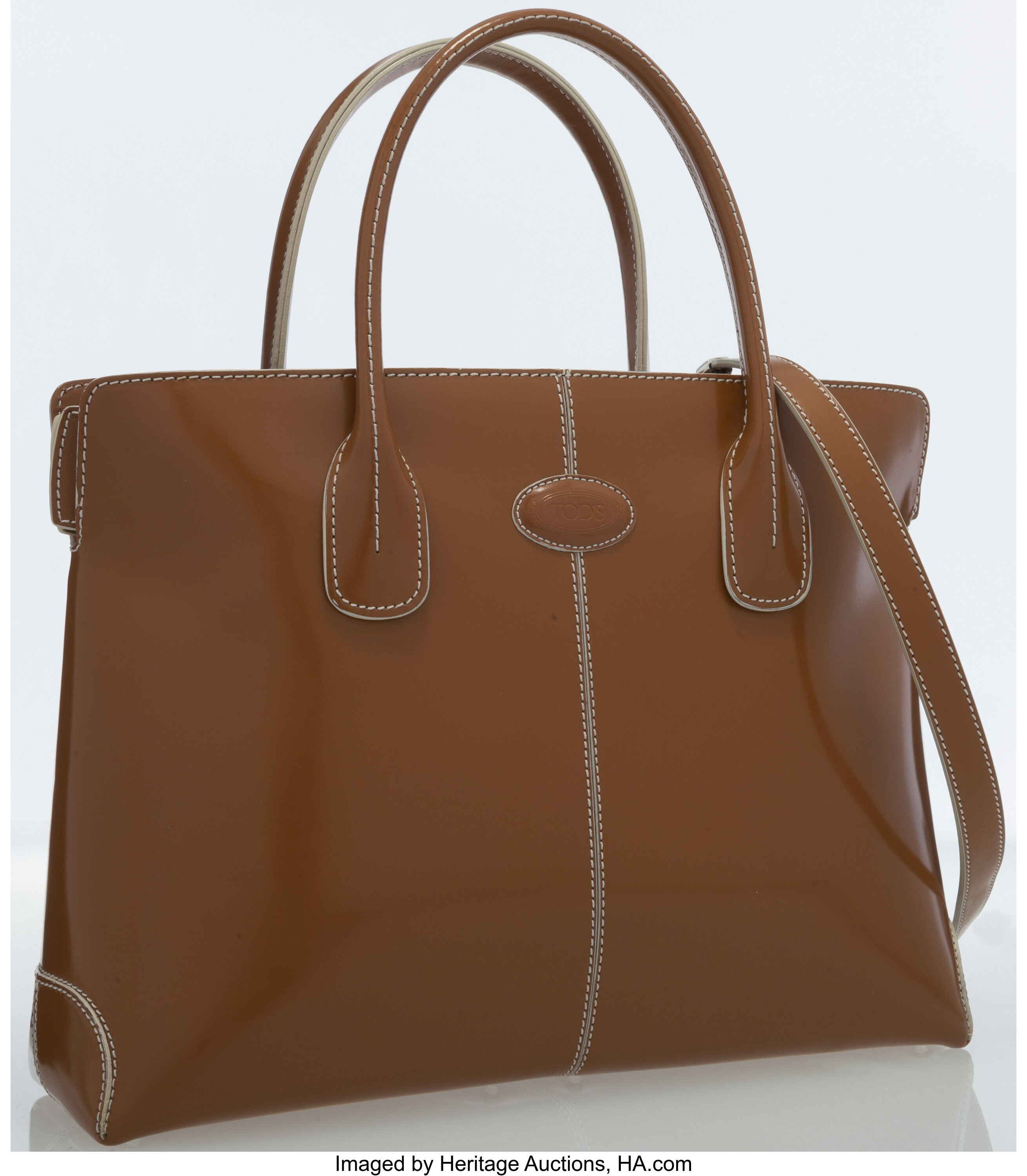 Leather handbag Tod's Brown in Leather - 23267437