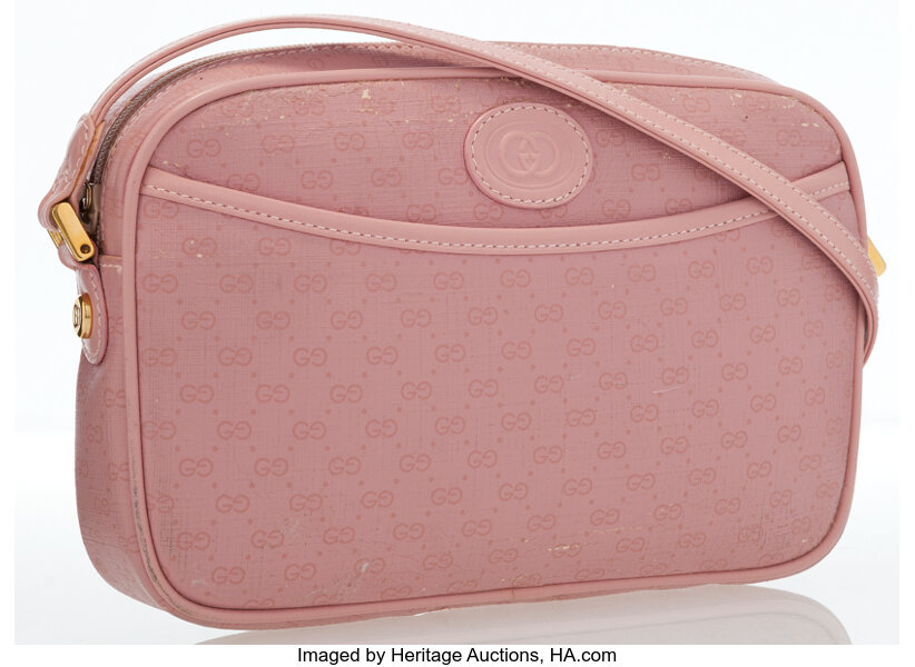 Gucci Pink Monogram Canvas Crossbody Bag. ... Luxury Accessories | Lot  #18062 | Heritage Auctions