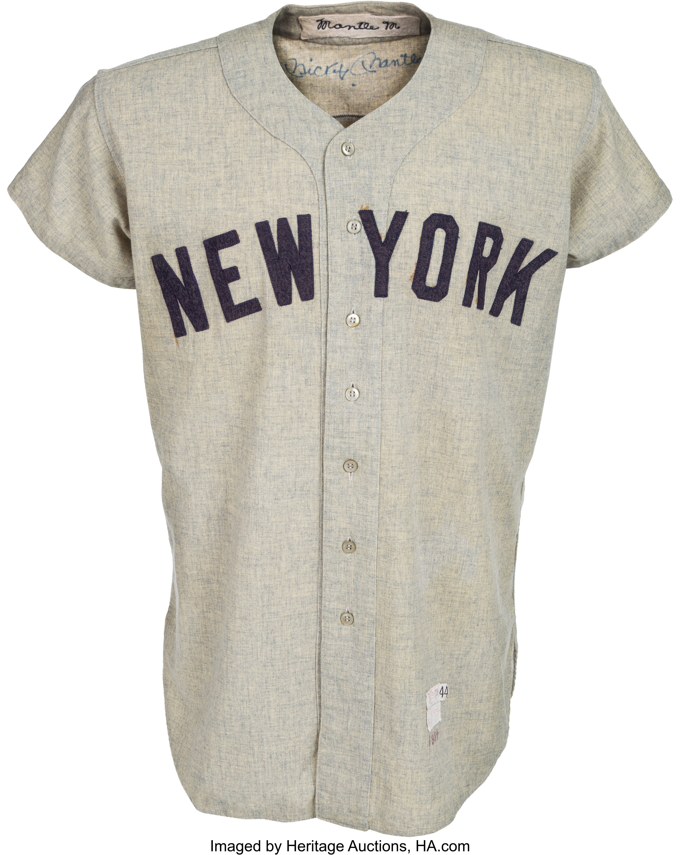 Mickey Mantle's final game-worn New York Yankees jersey 