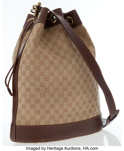 Sold at Auction: GUCCI BROWN D-RING HOBO HANDBAG