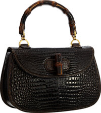 New Tom Ford for GUCCI 2004 Crocodile-Trimmed Horsebit Jeweled