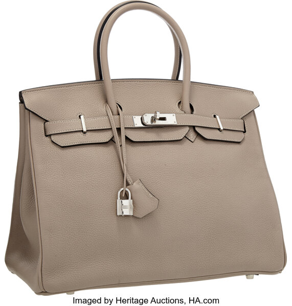 Hermes Bi-Color Togo Birkin with Palladium Hardware, 35cm