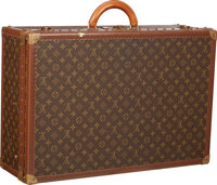 LOT:154  LOUIS VUITTON - a Macassar Monogram briefcase.