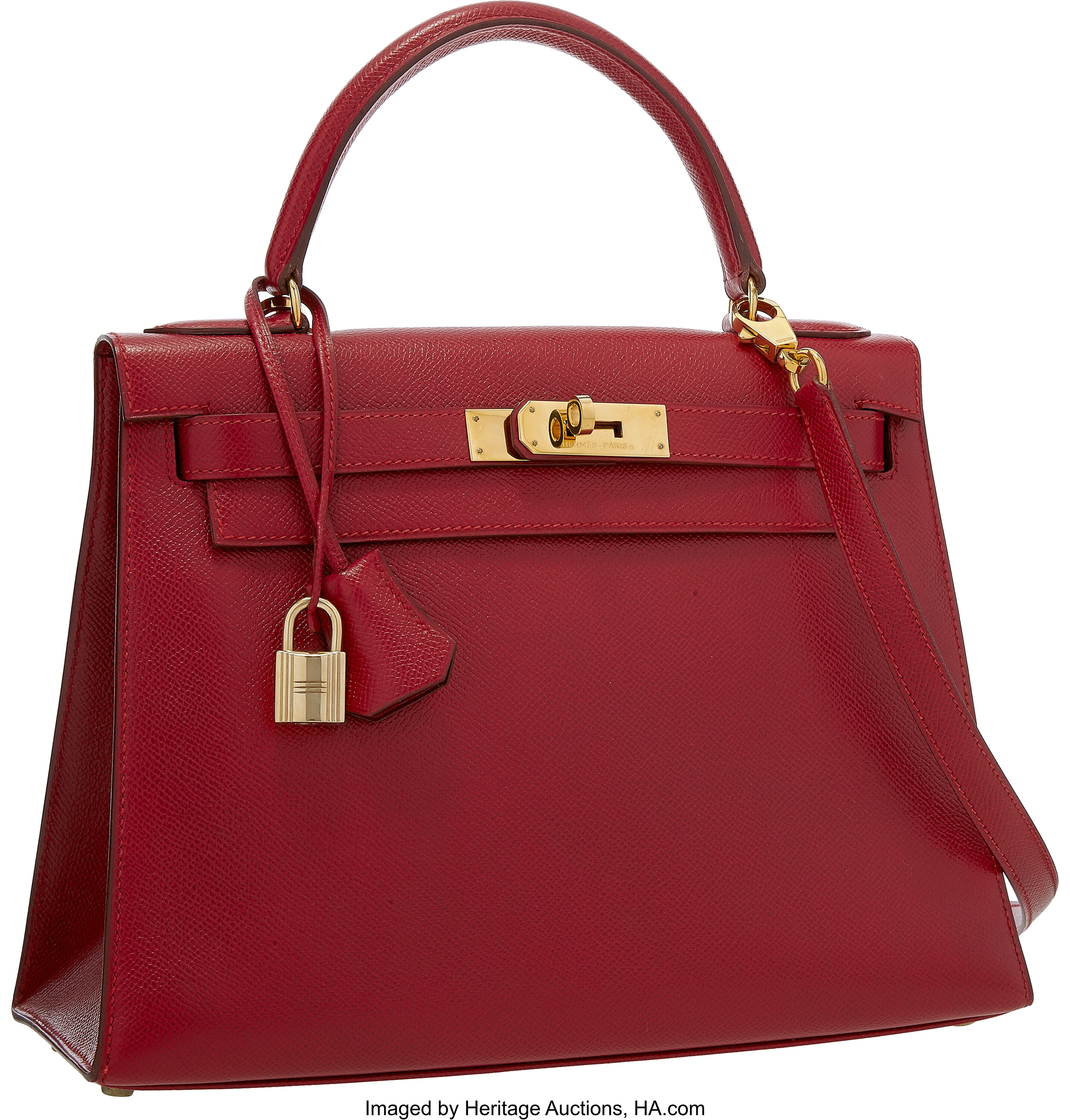 Hermes Kelly 32 Retourne in Rouge garance