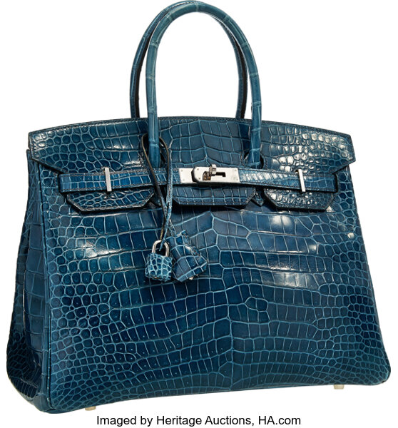 Hermes Birkin 30cm 35cm Bag In Electric Blue Clemence Leather