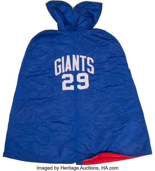 Mid-1960's Alex Webster Game Worn New York Giants Sideline Cape., Lot  #80241