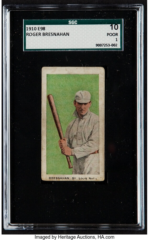 1908 E91 A ROGER BRESNAHAN POOR SGC 1 BASEBALL BOSTON RED SOX