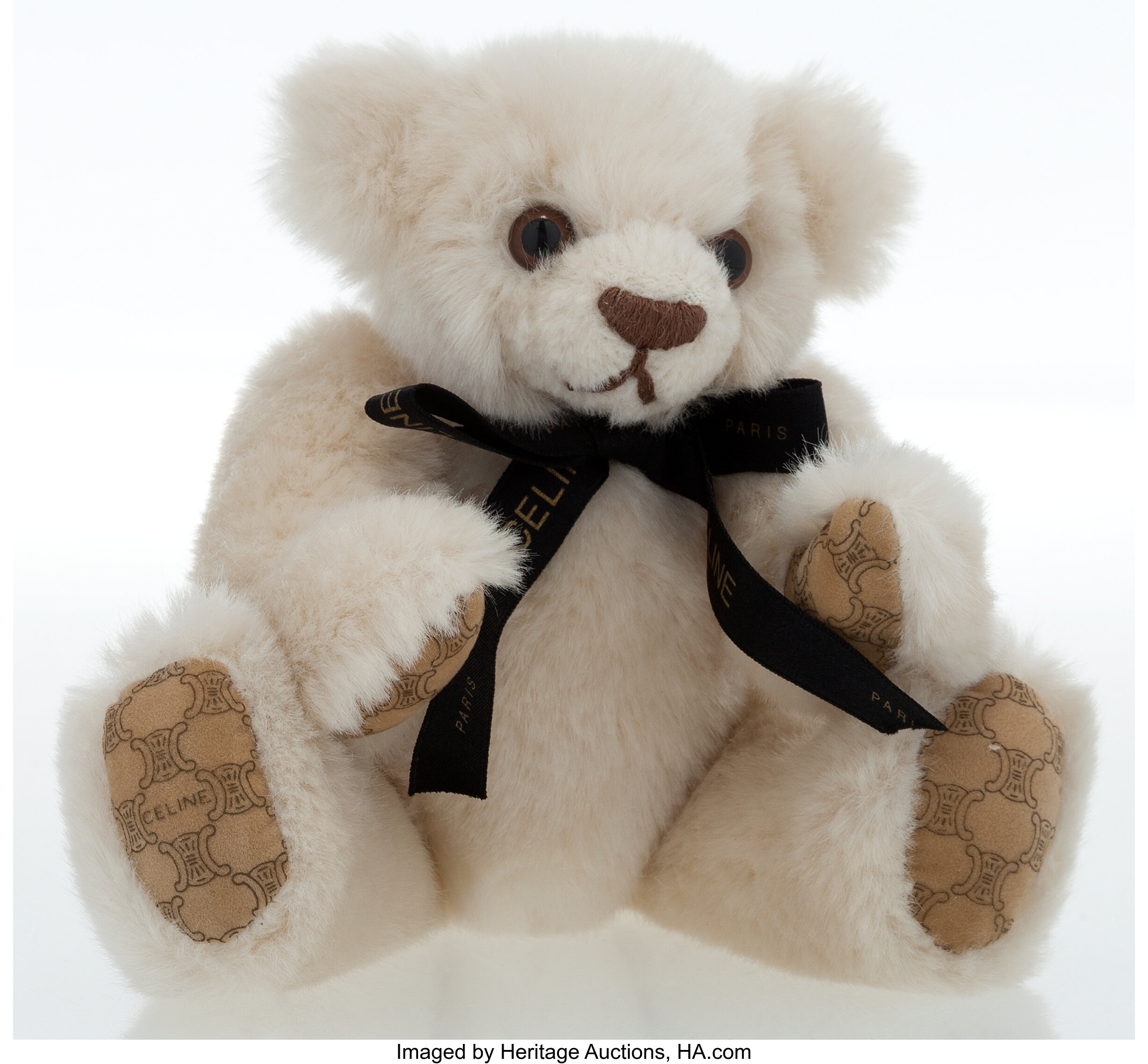 Beige Guccissima Canvas Teddy Bear QFHHDF0E0B011