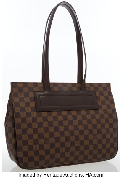 Louis Vuitton Damier Ebene Canvas Parioli PM Bag.  Luxury, Lot #16057