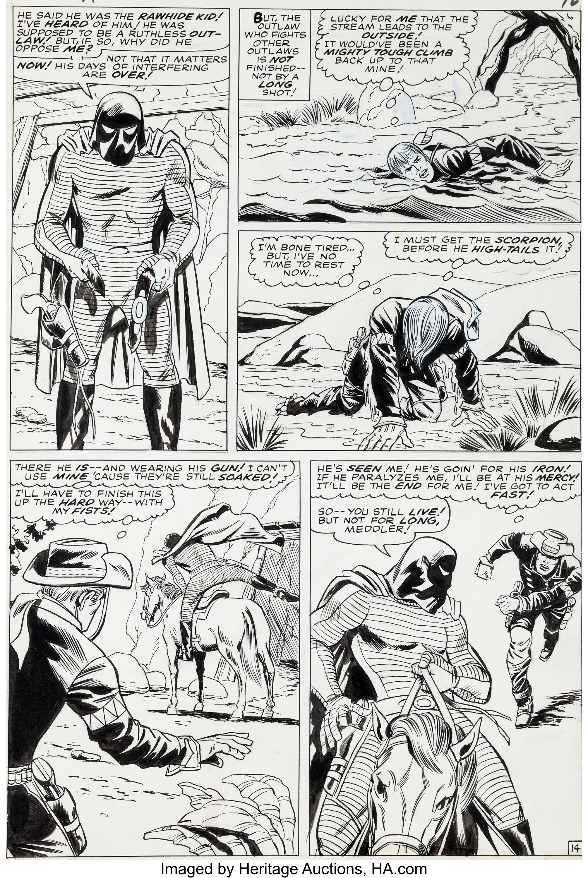 Larry Lieber And John Tartaglione Rawhide Kid 57 Page 14 Original Lot 12048 Heritage Auctions