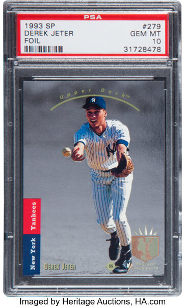 Derek Jeter 1997 SP Baseball Card #125 - Graded Mint 9 (PSA