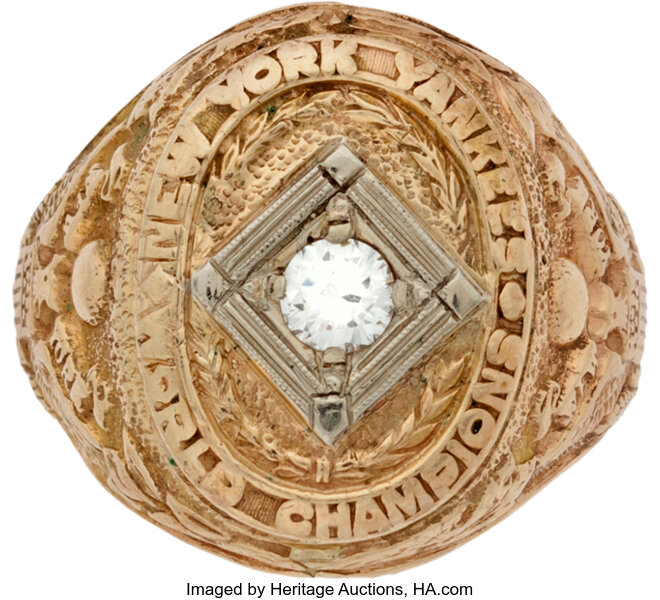 1961 New York Yankees World Series Championship Replacement Ring, Lot  #82015