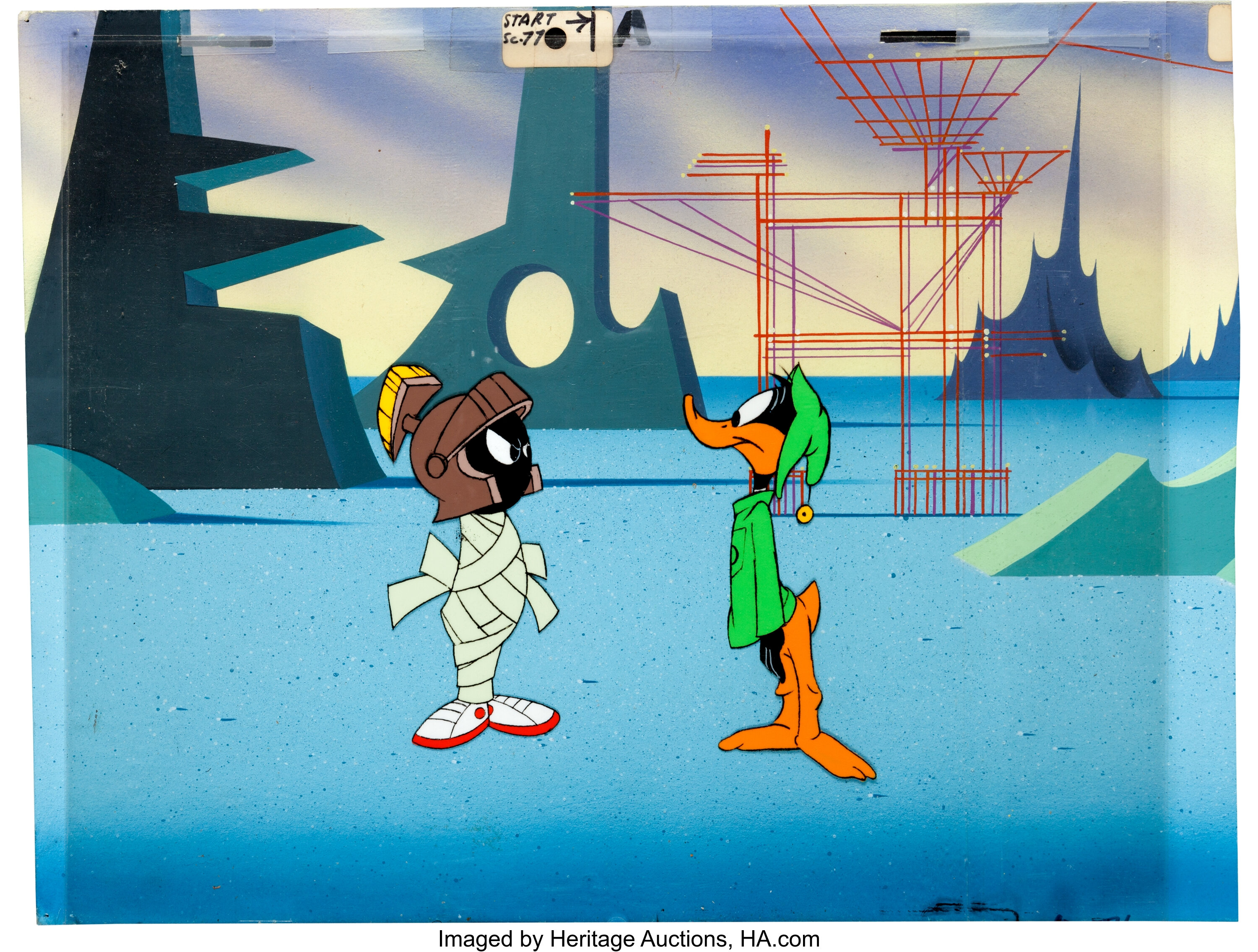 duck dodgers background