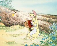 Winnie the Pooh and the Honey Tree Rabbit Production Cel Animation ...