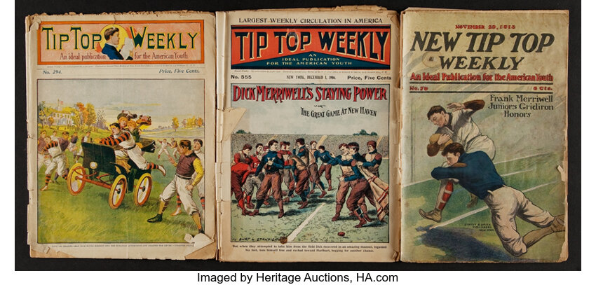 Trafikprop beskyttelse Kassér 1901 - 1913 Tip Top Weekly Trio (3) - All With Early Football | Lot #43120  | Heritage Auctions