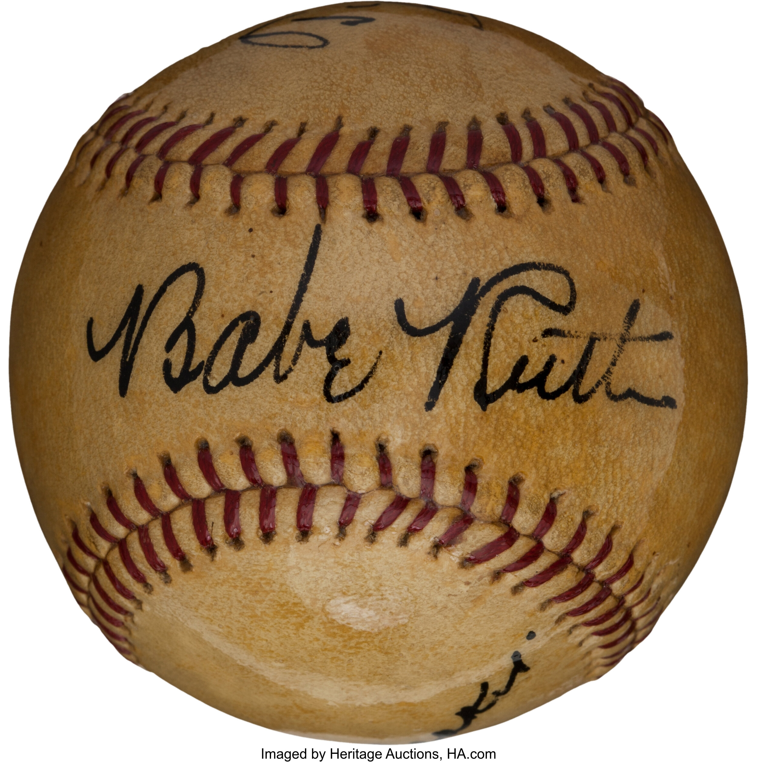 Circa 1940 Babe Ruth, Ty Cobb & Tris Speaker Signed Baseball.... | Lot ...