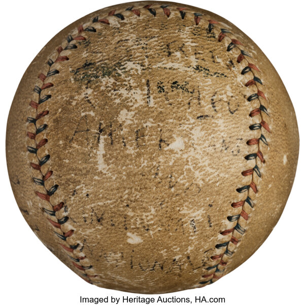 1864 and 1884 Replica Game Used Ball